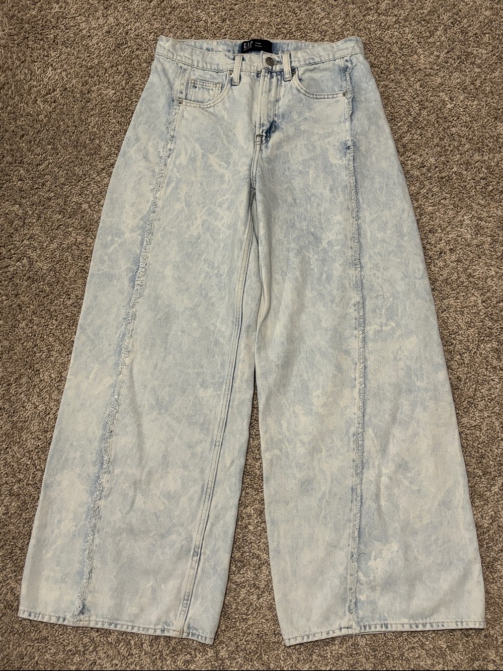 Gap Light Wash Baggy Wide Leg Jeans 26